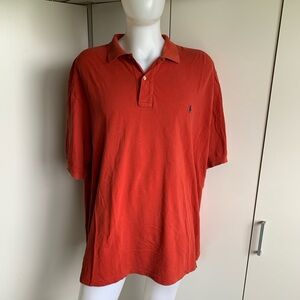 3XL Tall Polo Ralph Lauren men’s brick colored short sleeve polo shirt